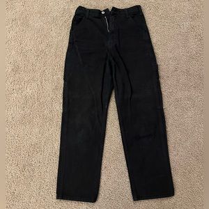 John Galt Brandy Melville Black Cargo style Jeans